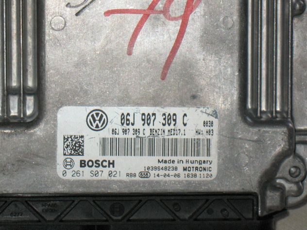 0261S07021 ECU VOLKSWAGEN VW T5 T6 MULTIVAN V 2.0 0261S07021 06J907309C MED17.1 - Foto 2