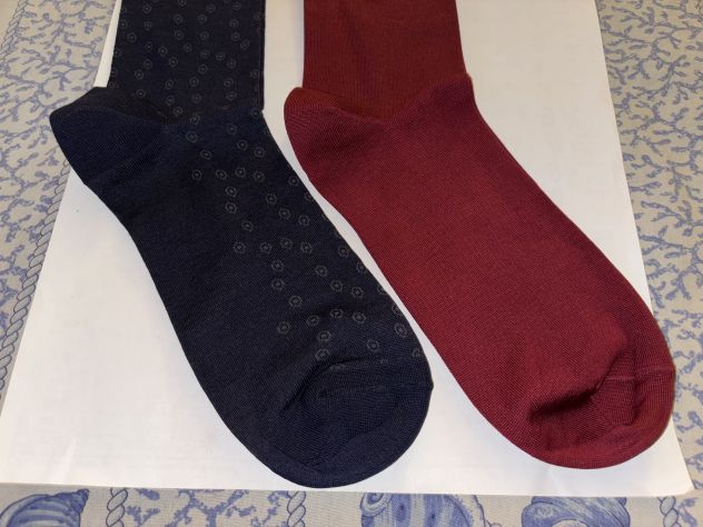 2PAIA CALZE NUOVE IN COTONE DA UOMO FIRMATE ORIGINALI EMPORIO ARMANI N’ 40-45 - Foto 5