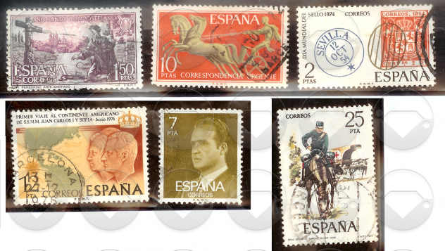 SPAGNA 1923-2001 lotto francobolli usati - Foto 5