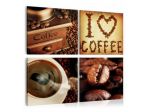 Quadro Nel Cuore Del Caffè - 4 Quadri - ARREDALACASA
