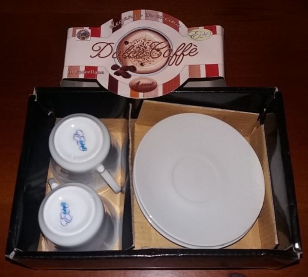 set 2 tazzine caffe - porcellana