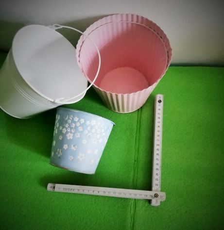 Tris vasi e secchielli decorativi - Foto 5