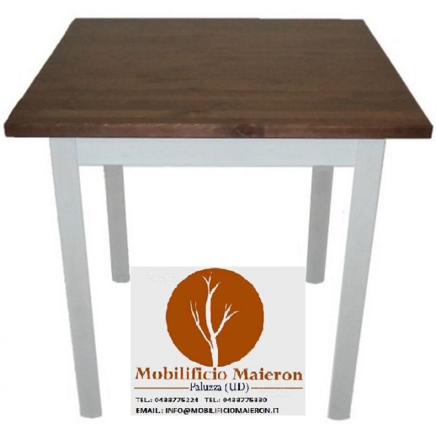 Set Torino Sedie e Tavoli Per Arredamento Bar Pizzeria Pub Shabby - Foto 2