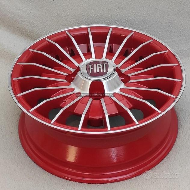 Cerchi grifo 12 pollici 4x98 ROSSO fiat 126 - Foto 10