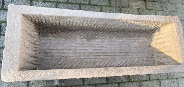 Antica vasca lavello fontana fioriera in pietra - Foto 5