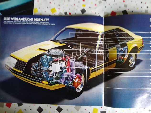 DEPLIANT MUSTANG FORD  1979 originale vintage - Foto 4