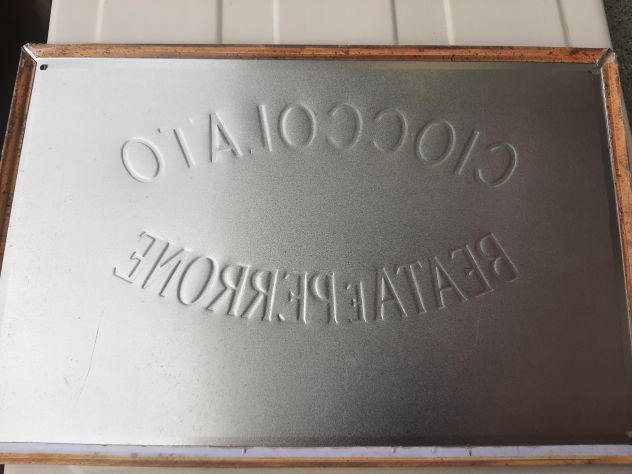 INSEGNA CIOCCOLATO BEATA E PERRONE TARGA IN RILIEVO - Foto 6