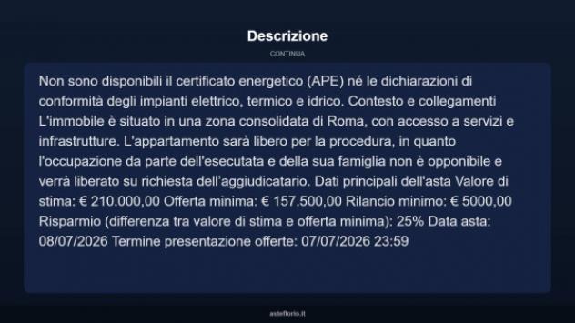 Immobile in asta di 87 m² in vendita a Roma - Foto 6