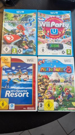 Nintendo Wii U 32GB Console nera con giochi e pacchetto di accessori - Foto 4