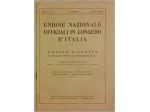 Unione Nazionale Ufficiali in congedo d’Italia giugno 1932 ottimo
