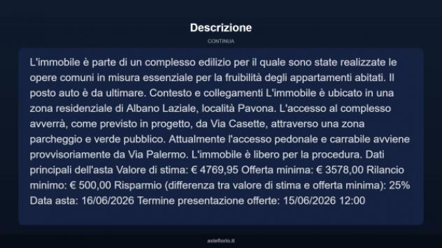Immobile in asta di 2 m² in vendita a Albano Laziale - Foto 10