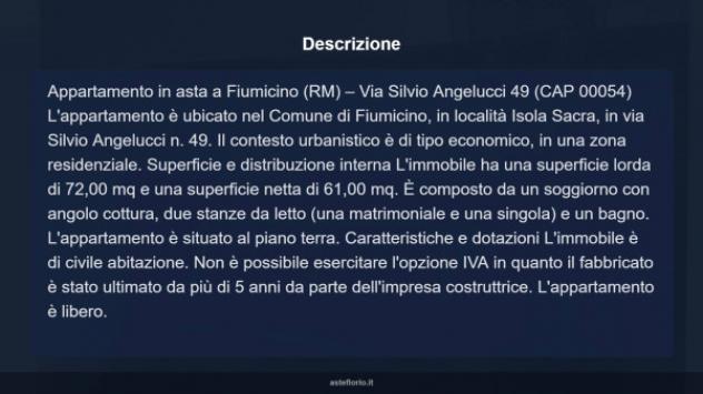 Immobile in asta di 72 m² in vendita a Fiumicino - Foto 11