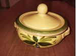 PENTOLA IN TERRACOTTA DA 25cm DECORATA A  MANO