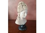 Mezzo Busto  Proserpina   scultura vintage  realizzata in resina e polvere di ma