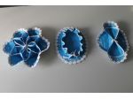 Tris da tavola in finissimo cotone ricamato a mano