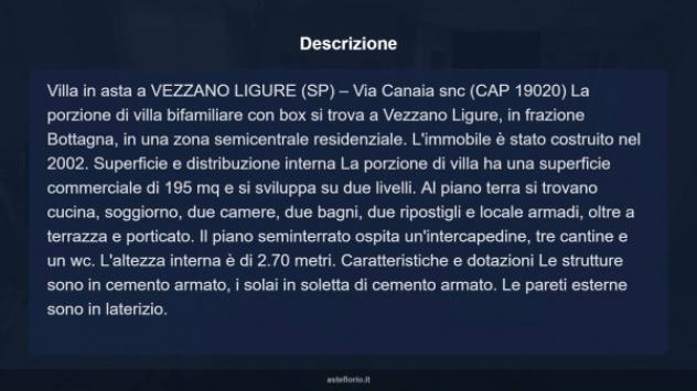 Immobile in asta di 195 m² con più di 5 locali e box auto in vendita a Vezzano Ligure - Foto 13