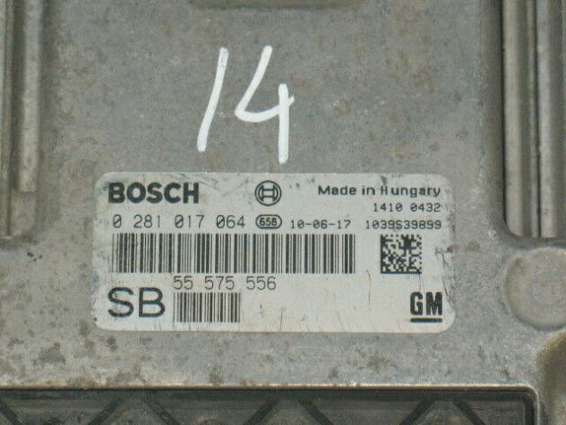 0281017064 ECU OPEL ZAFIRA ASTRA 1.9 CDTI 0281017064 EDC16C39 55575556 GM - Foto 2