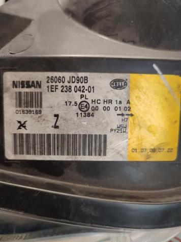 FARO ANTERIORE SINISTRO NISSAN Qashqai 1° Serie 26060JD90B 1EF238042-01 K9K (0609) - Foto 3