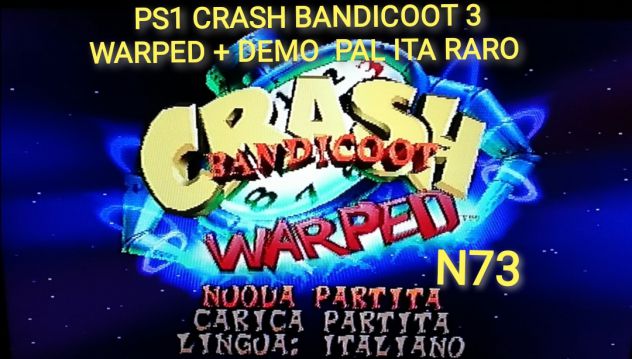 PS1 CRASH BANDICOOT 3 WARPED + DEMO  PAL ITA RARO - Foto 2