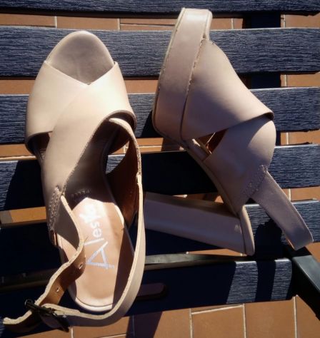 Sandali Open Toe Plateau tacco donna Tg 37 - Foto 5