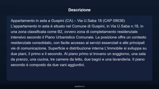Immobile in asta di 150 m² con più di 5 locali in vendita a Guspini - Foto 3
