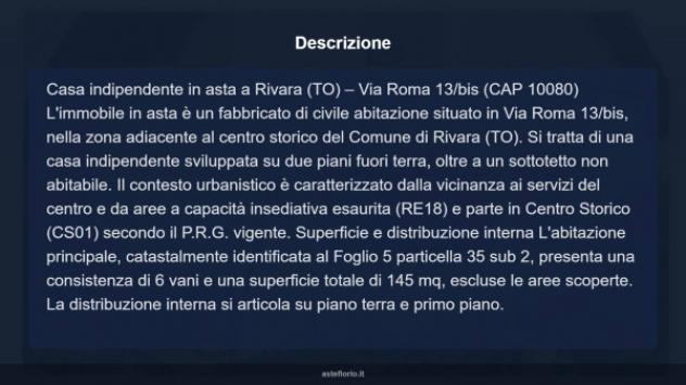 Immobile in asta di 145 m² con più di 5 locali e box auto in vendita a Rivara - Foto 18