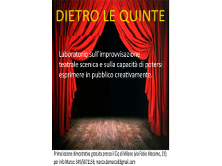 LEZIONI DI TEATRO E MOVIMENTO SCENICO