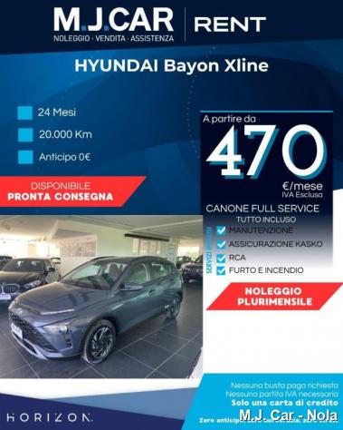 HYUNDAI Bayon 1.2 MPI MT XLine--PLURIMENSILE rif. 21215463