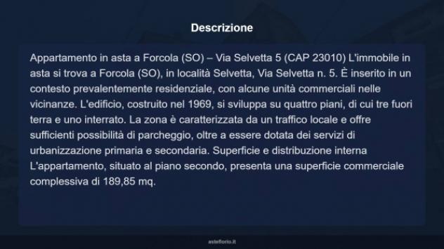 Immobile in asta di 189 m² con più di 5 locali in vendita a Forcola - Foto 11