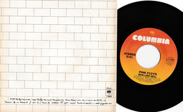PINK FLOYD - Run Like Hell / Don't Leave Me Now - RARO 7'' / 45 giri 1980 USA - Foto 2