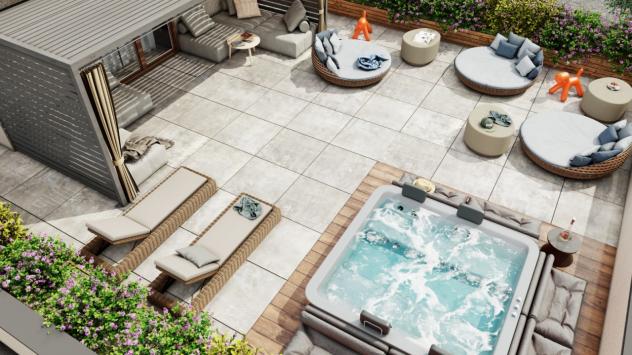 CINQUALE, vendesi in esclusiva di vendita 2 villette indipendenti e affiancate di nuova costruzione (bioedilizia) con giardino, terrazza e solarium: s - Foto 10