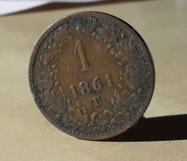 Austria, 1 kreuzer 1861. - Foto 2