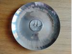 2 piatti vintage in peltro fatti a mano a martello souvenir Svizzera