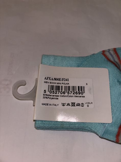 CALZE NUOVE DA UOMO FIRMATE ORIGINALI”PAUL SMITH”MADE IN ITALY - Foto 9