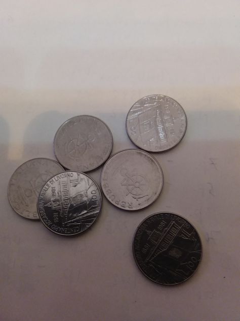 Monete 100 Lire Centenario Accademia Navale di Livorno
