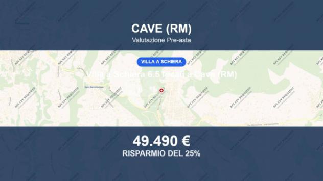 Immobile in asta di 61 m² con più di 5 locali in vendita a Cave