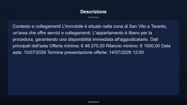 Immobile in asta di 72 m² in vendita a Taranto - Foto 17