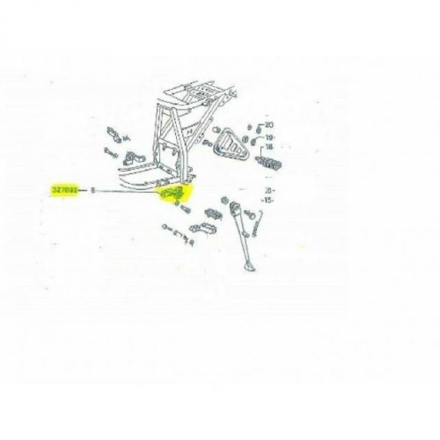 Supporto sinistro piastra pedana 327099 - Foto 3