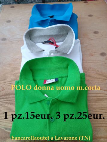 POLO donna e uomo,manica corta,cotone