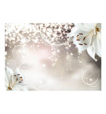 Fotomurale Adesivo Fiori Eleganti Su Sfondo Chiaro ARREDALACASA - Foto 2