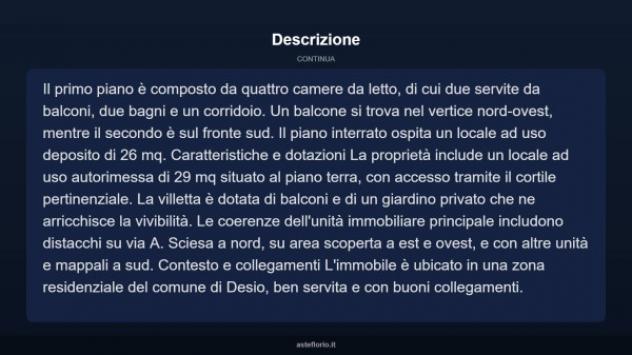 Immobile in asta di 224 m², box auto in vendita a Desio - Foto 4