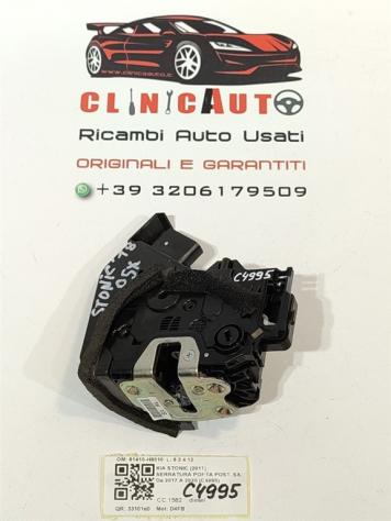 SERRATURA POSTERIORE SINISTRA KIA Stonic Serie 81410-H8010 D4FB (17) - Foto 3