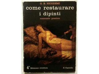 Come Restaurare i Dipinti. Manuale Pratico di G.B.Nicodemi Ed:Il Castello, 1984