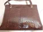 Borsa in pelle pitone
