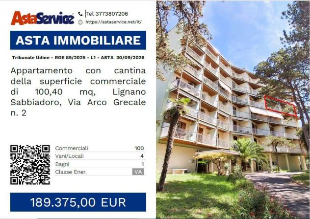 Tribunale Udine - RGE 85/2025 - L1 - Tribunale Udine - RGE 85/2025 - L1 - ASTA 30/09/2026