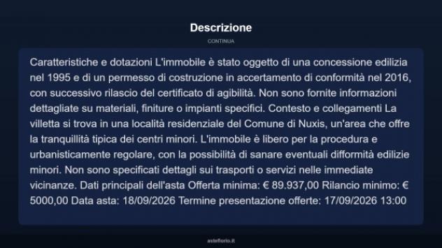 Immobile in asta di 246 m² in vendita a Nuxis - Foto 4