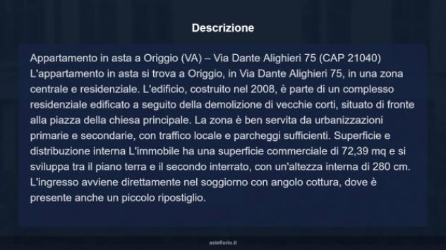 Immobile in asta di 72 m², box auto in vendita a Origgio - Foto 16
