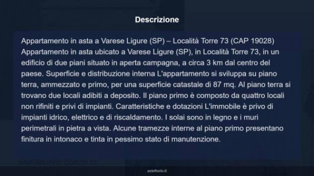 Immobile in asta di 87 m² in vendita a Varese Ligure - Foto 13