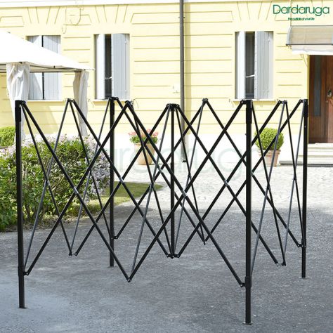 GAZEBO RICHIUDIBILE 3X3 M PIEGHEVOLE A FISARMONICA MERCATO TENDONE CON SACCA TOP - Foto 2
