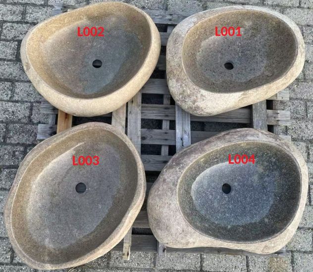 Lavabo lavandino da appoggio in pietra naturale 2 - Foto 9